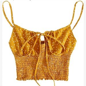 Golden-Yellow Crop Top - NEVER WORN
